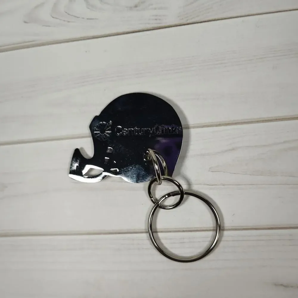 NFL Denver Broncos CenturyLink Helmet Keychain, Key Ring, Backpack, Zipper Pull